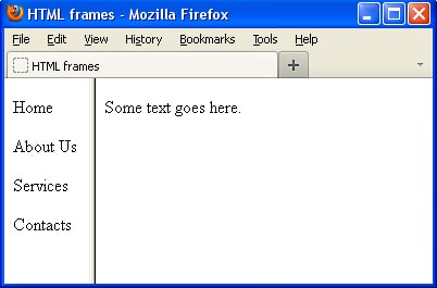 HTML frames
