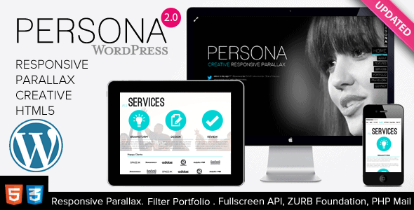 Persona - WordPress Creative Responsive Parallax