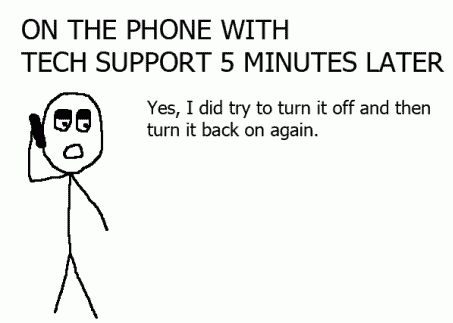Funny phone tech support