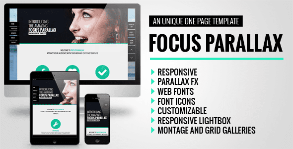 Focus Parallax One Page HTML Template