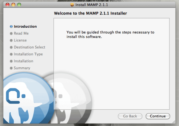 MAMP Installation - Start