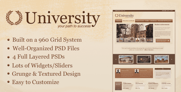 University - Education/Media Centric Template