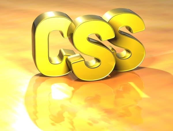 Large 3D Word CSS on yellow background