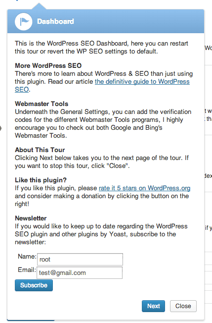 WordPress SEO by Yoast plugin tour