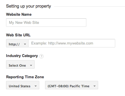 Setting up your propertySetting up your property in Google Analytics