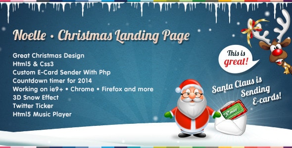 Noelle - Christmas Landing Page Template