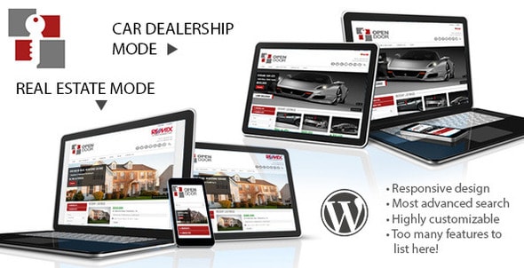 OpenDoor Responsive Real Estate and Car Dealership