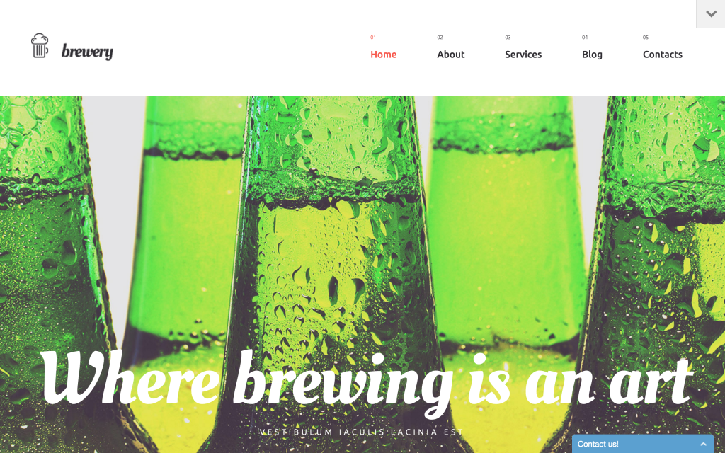 Green Brewery WordPress Theme