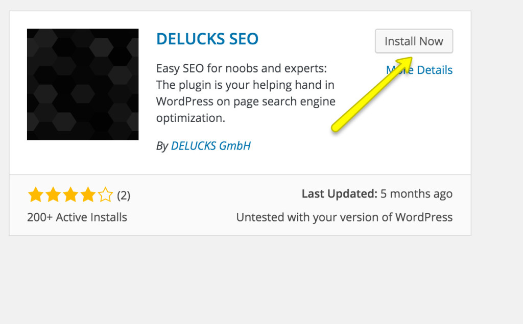 Installing DELUCKS SEO