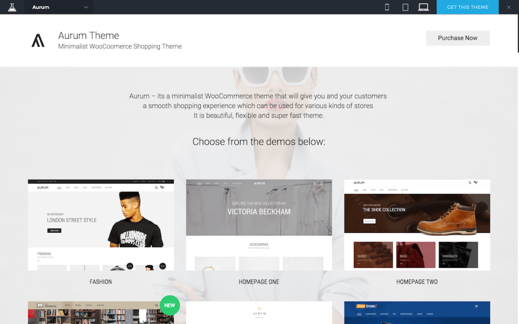 Aurum - Minimalist Shopping Theme