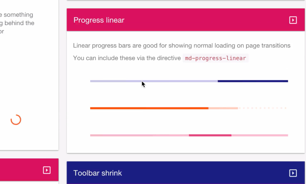 linear progress bars