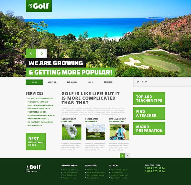 Golf Website Designs-5