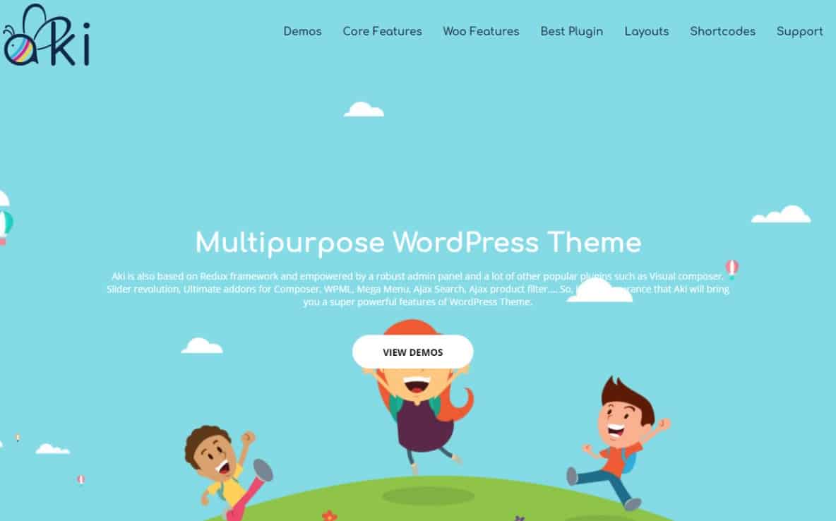 Aki – Multipurpose Kids WordPress Theme