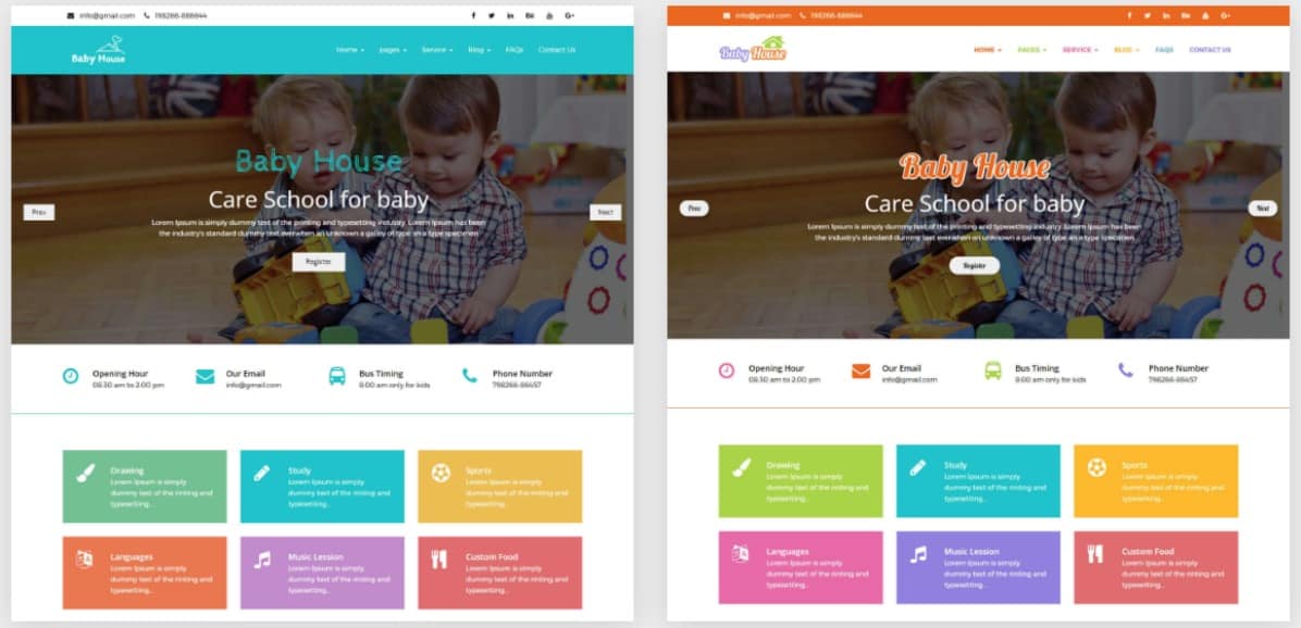 Baby House – Kids School WordPress Theme