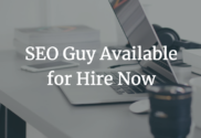 SEO guy available for hire now