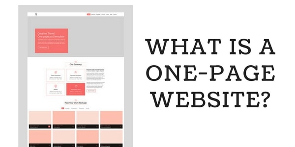 What is a One Page Website