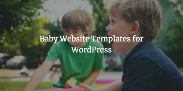 Baby Website Templates for WordPress