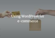 Using WordPress for e-commerce
