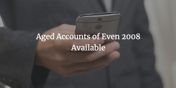 Aged Accounts of Even 2008 Available