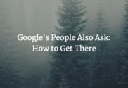 Google's People Also Ask: How to Get There