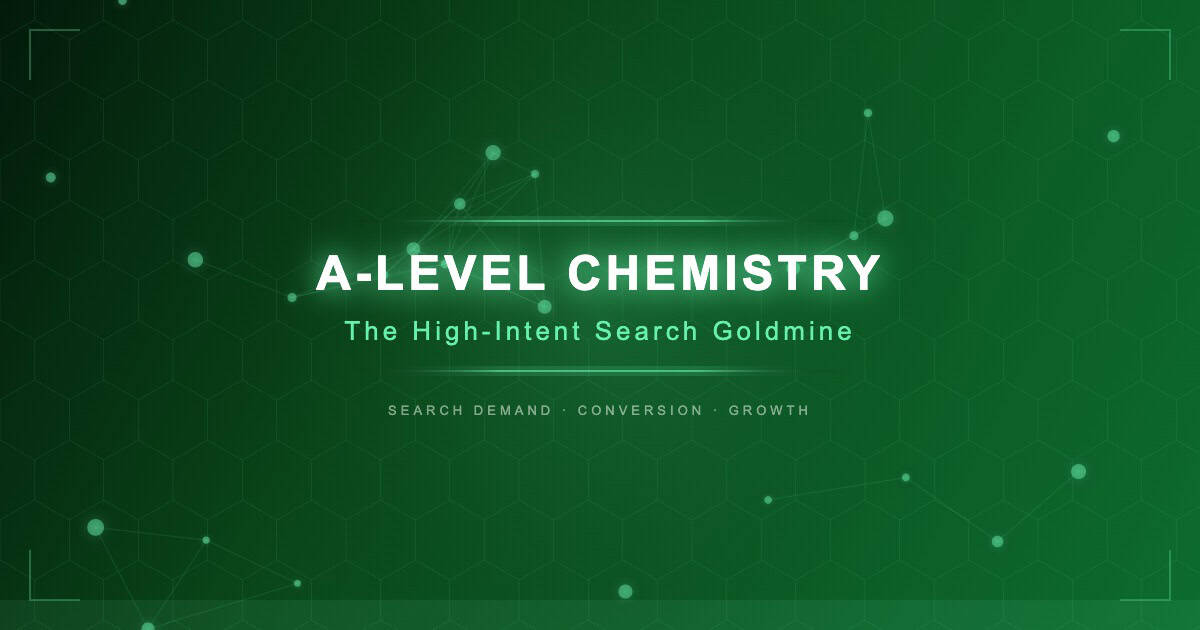 A-Level Chemistry: High-Intent Search Vertical