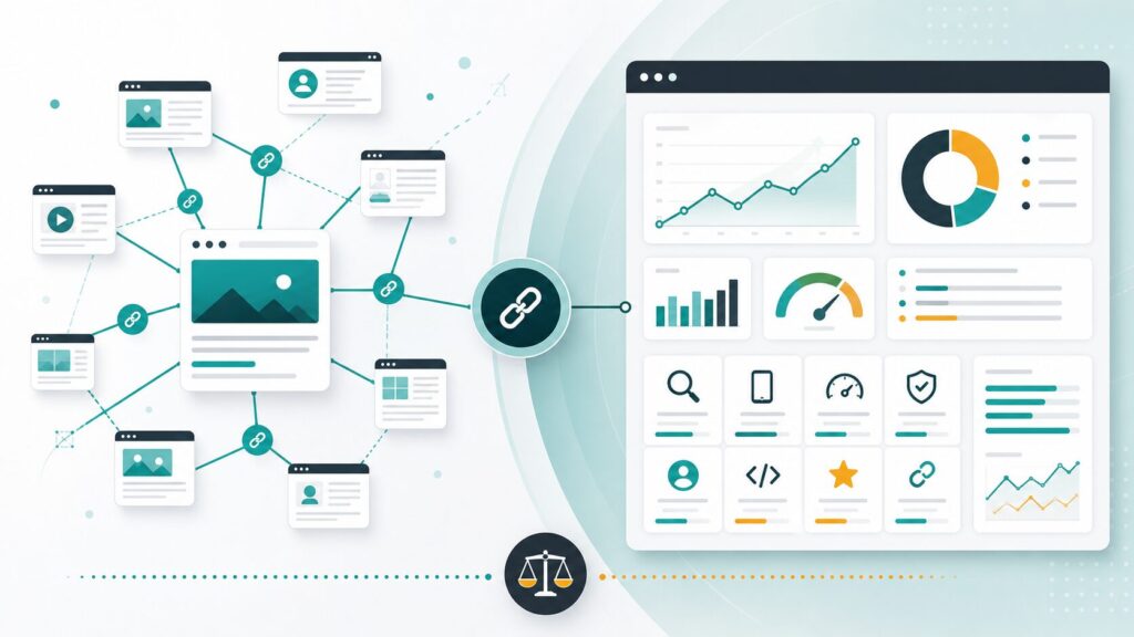 Backlinks as one part of a broader modern SEO strategy