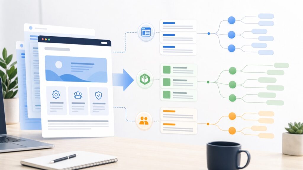 Seed keyword discovery from website headings and services