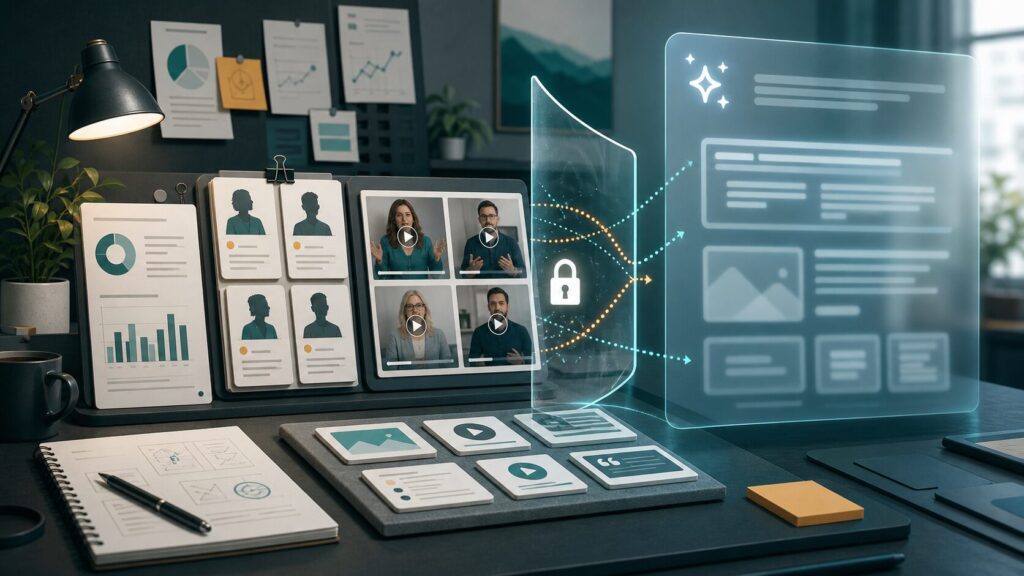 AI resilient content formats including research case studies and interactive assets