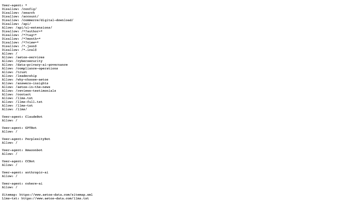 Live robots.txt after Cloudflare managed block was removed